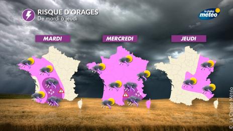SUIVI ORAGE : de violents orages balaient l'Hérault ce soir, puis le Gard cette nuit