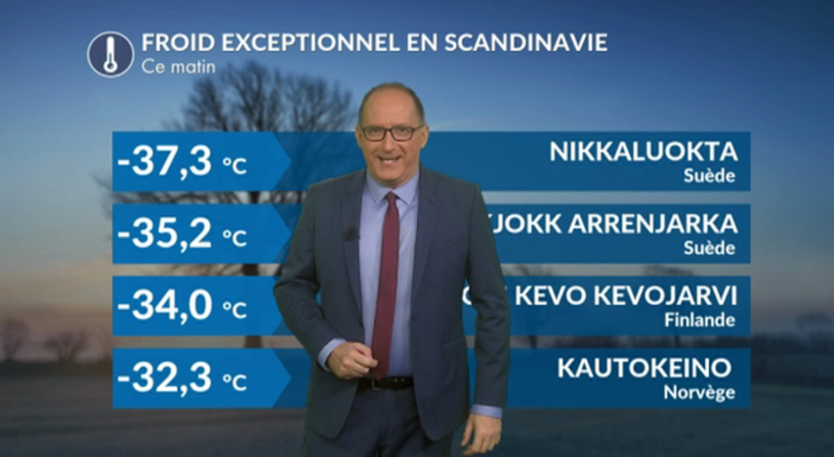 Scandinavie : froid record pour un mois de novembre, -37°C ce matin ! - La Chaîne Météo